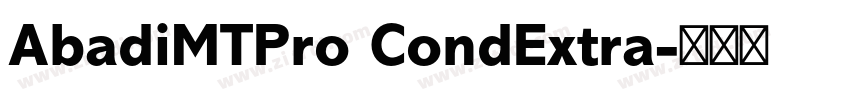 AbadiMTPro CondExtra字体转换
